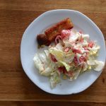 Ricotta-Spinat Kartoffelsticks Falafel Salat